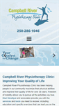 Mobile Screenshot of campbellriverphysiotherapyclinic.com